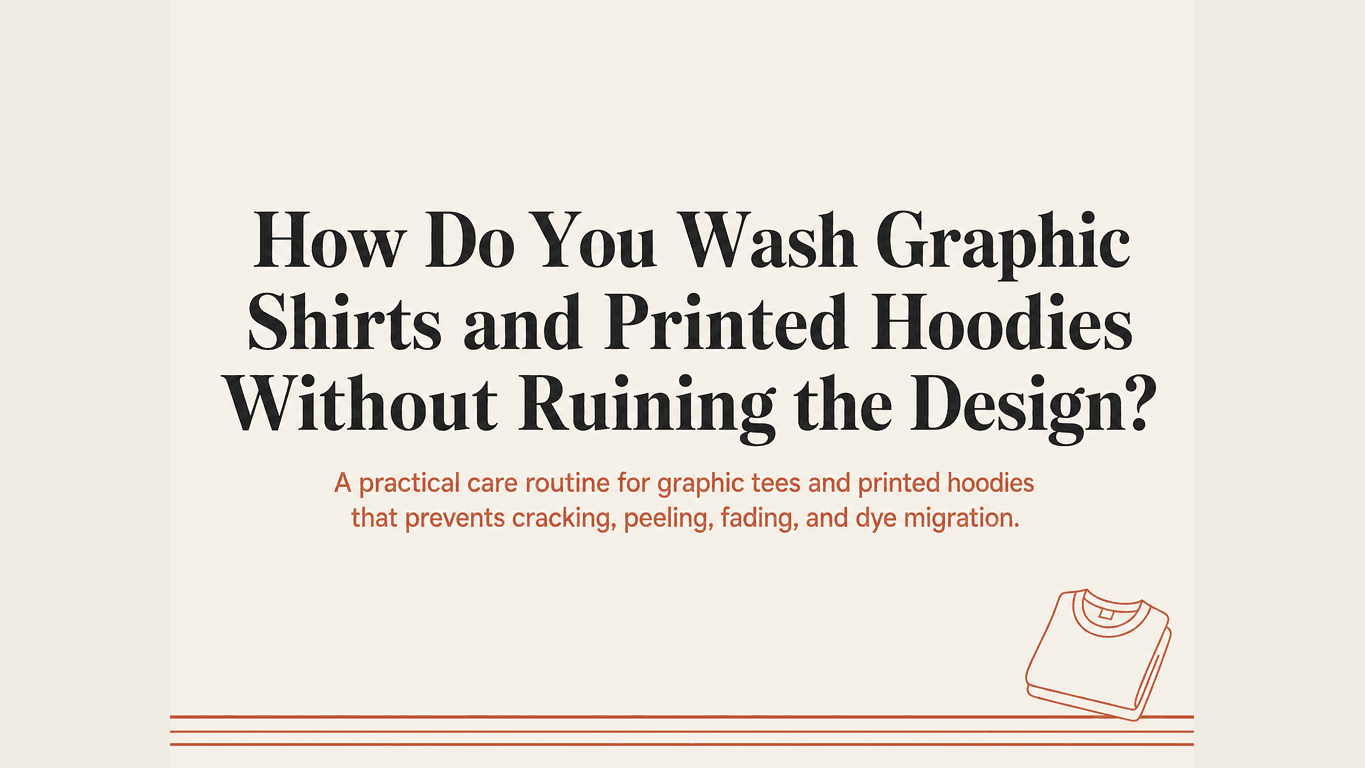 How Do You Wash Graphic Shirts and Printed Hoodies Without Ruining the Design? cover image
