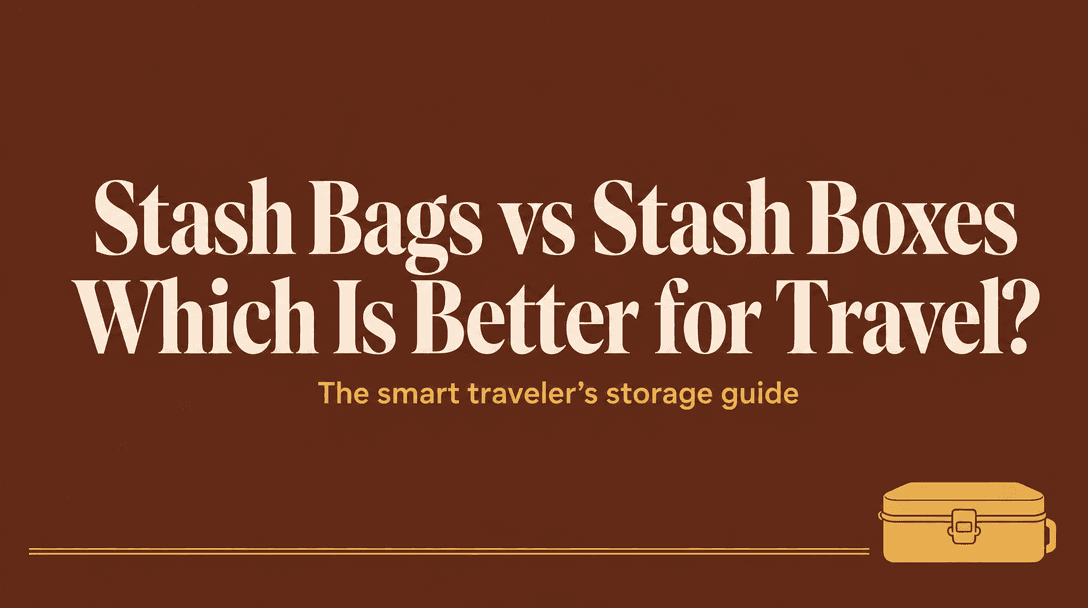 Stash Bags vs Stash Boxes: Which Is Better for Travel? cover image