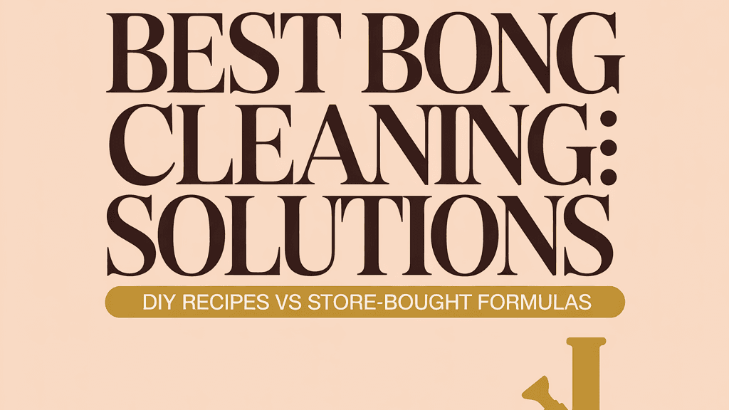 What Is the Best Bong Cleaning Solution: DIY or Store-Bought? cover image