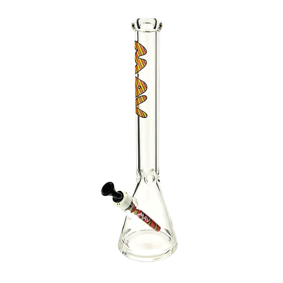 MAV Glass 18" Classic Wigwag Beaker Bong