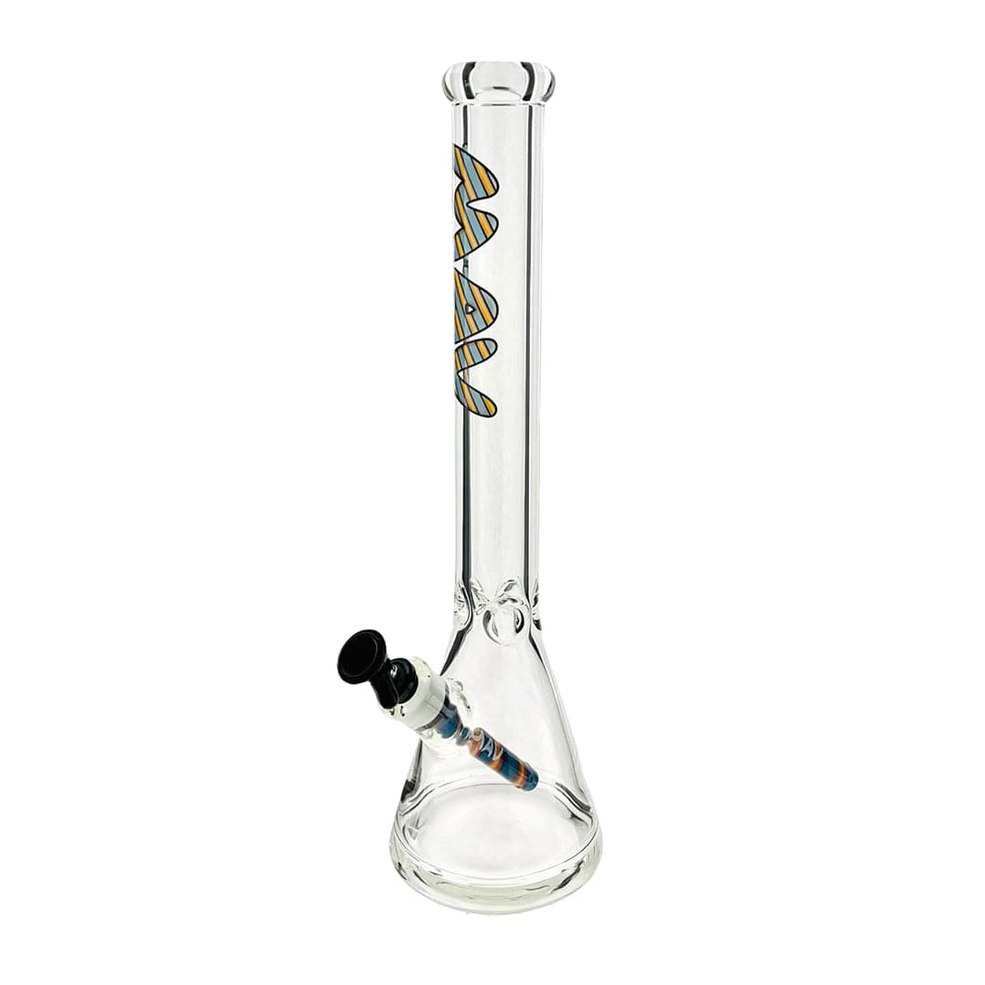 MAV Glass 18" Classic Wigwag Beaker Bong