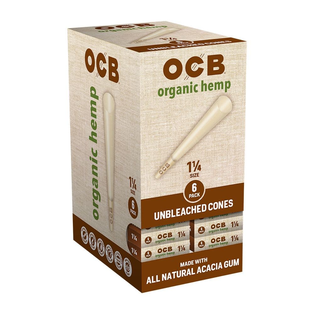OCB Organic Hemp Pre-Rolled Cones | 24pk Display