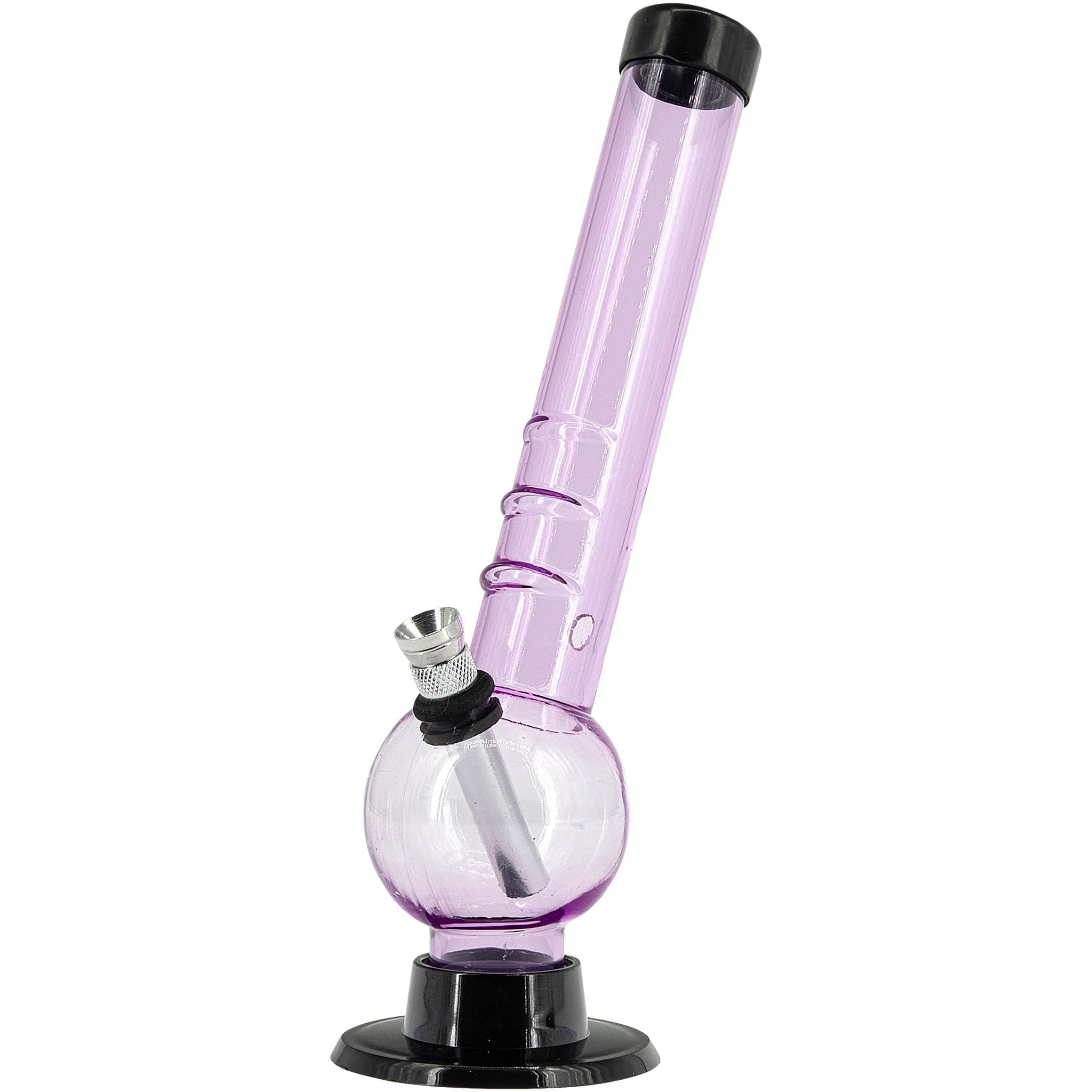 Acrylic Angled Neck Bubble Bong 8" - Multiple Colors