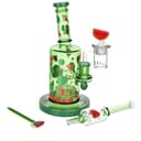 Pulsar Watermelon Zkittles Glow In The Dark Dab Rig Kit - 8" / 14mm F