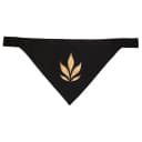 Gold Leaf Pet Bandana | Black