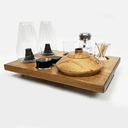Zenco Sipping Vaporizer Basic All Wood Tray for Organizing Your Dab Session with ISO Dispenser and Swab Jar