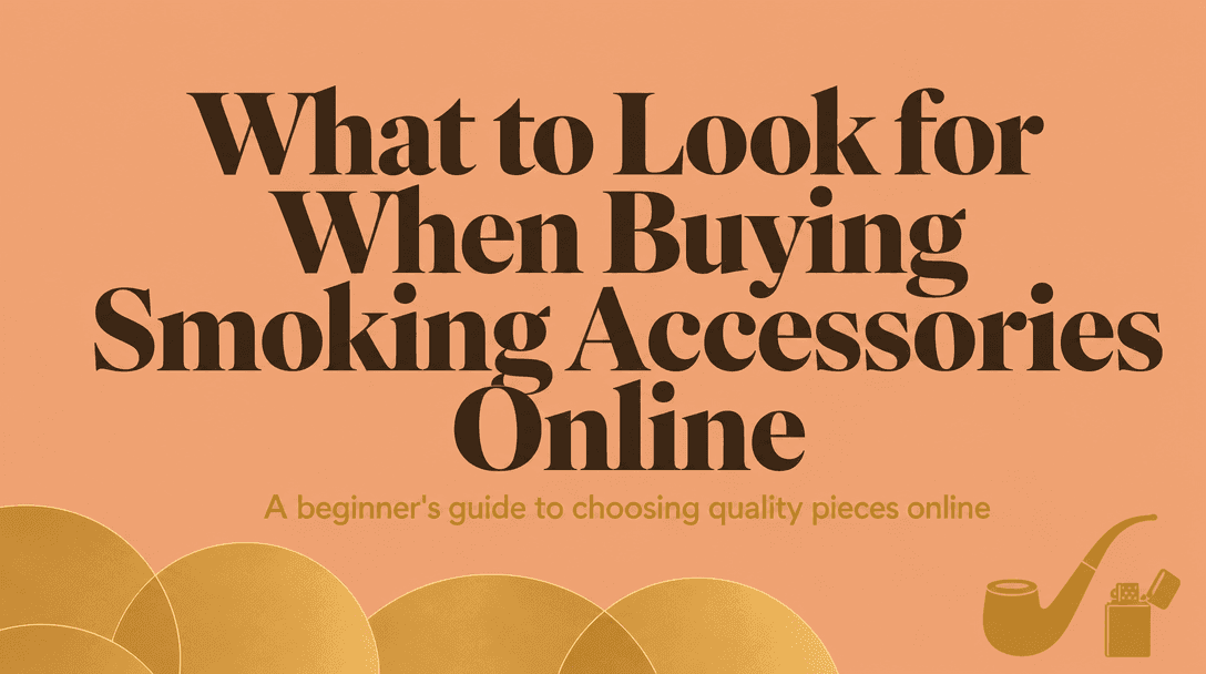 What Should You Look for When Buying Smoking Accessories Online? cover image