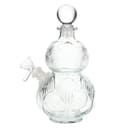 SeshGear Clear Vintage Gourd Glass Water Pipe - 8" / 14mm F / Clear
