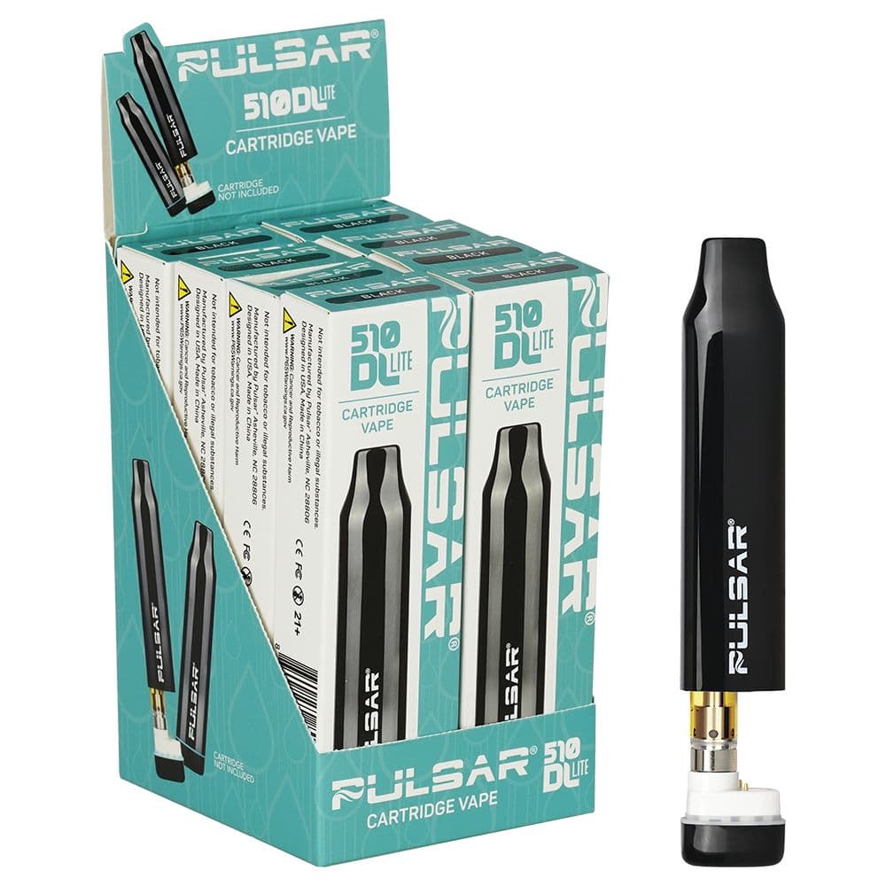 Pulsar 510 DL Lite Auto-Draw Vape Pen | Black | 300mAh | 8ct Display