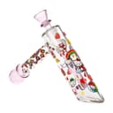 Happy Feels Kitty Glass Bubbler - 6" / 14mm F