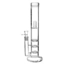 Pulsar Triple Perc Straight Tube Bong 14"