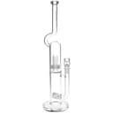 Pulsar Kink Neck Double Chamber Chugger Glass Water Pipe - 17.25" / 14mm F