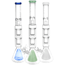 Pulsar Borosilicate Water Pipe- 21.5" / 19mm F / Colors Vary