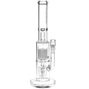Pulsar Double Chamber Rocket Perc Chugger Glass Water Pipe - 15.25" / 14mm F