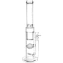 Pulsar Triple Treat Straight Tube Water Pipe - 17" / 19mm F / Clear