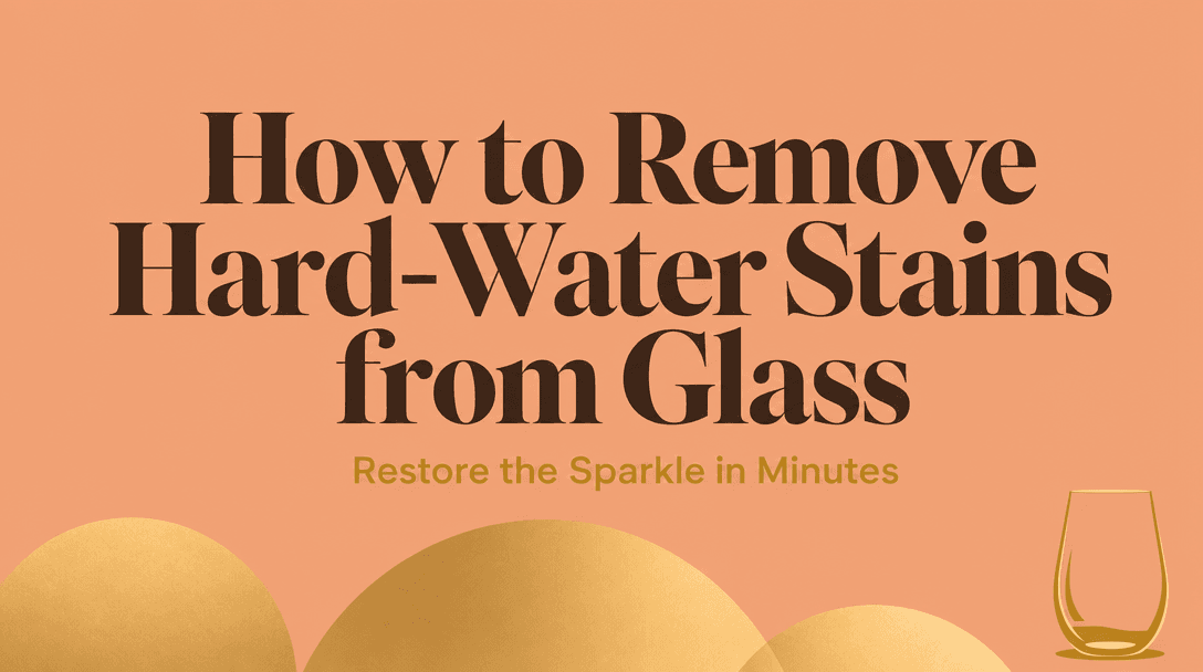 How Do You Remove Hard-Water Stains from Glass? cover image